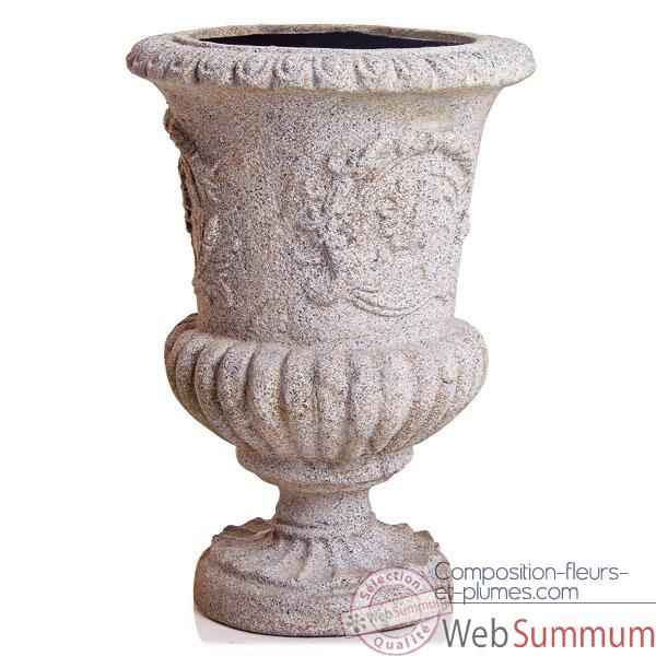 Vases-Modele Victorian Urn,  surface granite-bs2101gry