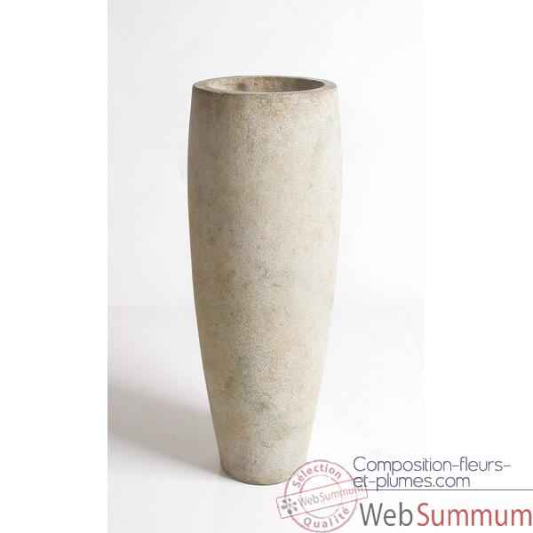 Vases-Modèle Mati Planter, surface pierre romaine-bs3114ros