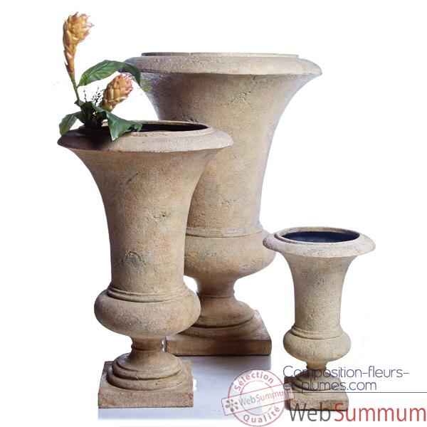 Vases-Modele Empire Urn    large, surface pierre romaine-bs3117ros