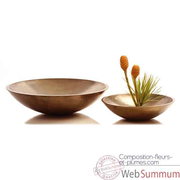Vases-Modele Kawa Bowl, surface aluminium-bs3229alu