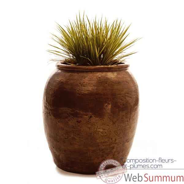 Video Vases-Modele Zhong Jar, surface bronze nouveau-bs3241nb
