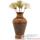 Vases-Modèle Ginko Vase, surface bronze avec vert-de-gris-bs3263vb