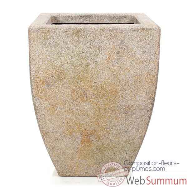 Vases-Modele Kobe Planter,  surface granite-bs3326gry