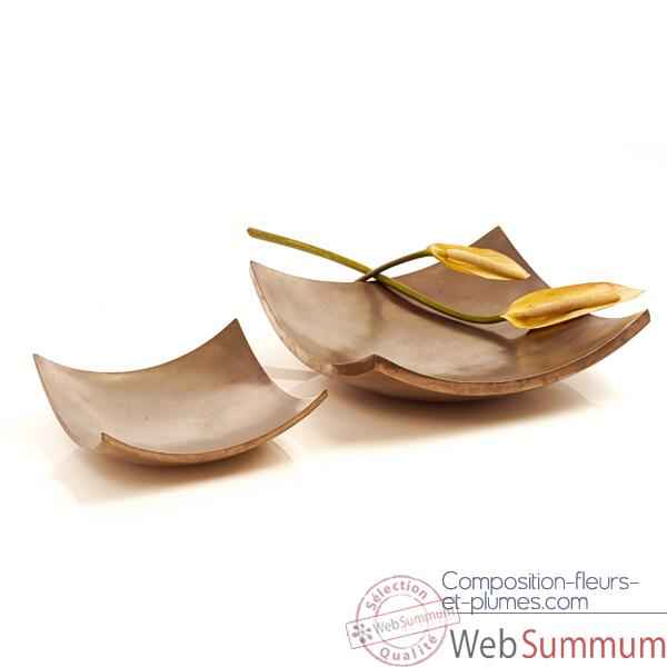 Vases-Modele Kata Bowl, surface aluminium-bs3388alu