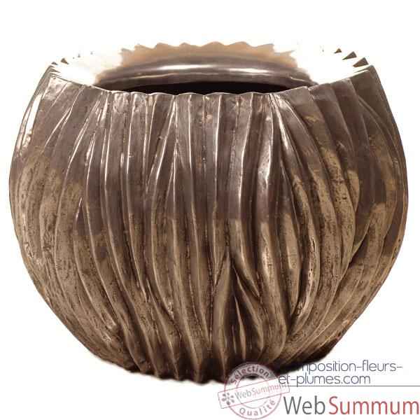 Video Vases-Modele Alon Bowl, surface aluminium-bs3413alu