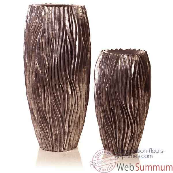 Vases-Modele Alon Vase, surface aluminium-bs3414alu