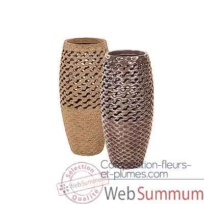 Vases-Modele Coral Vase, surface bronze nouveau-bs3447nb