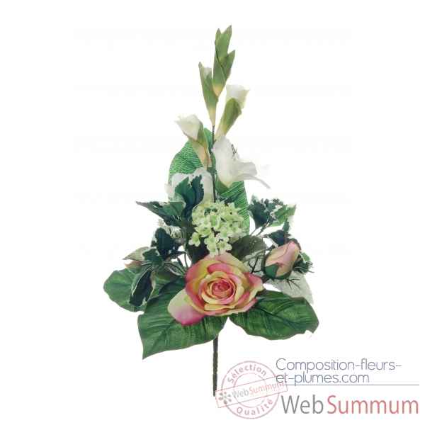 Bouquet rose - glaeuils Louis Maes -20010.628