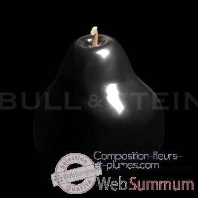 Poire noire brillant glace Bull Stein - diam. 11,5 cm indoor