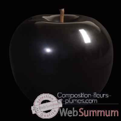 Pomme noire brillant glacé Bull Stein - diam. 10,5 cm indoor