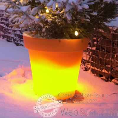 Video Pot fleur lampe 60 cm Orange